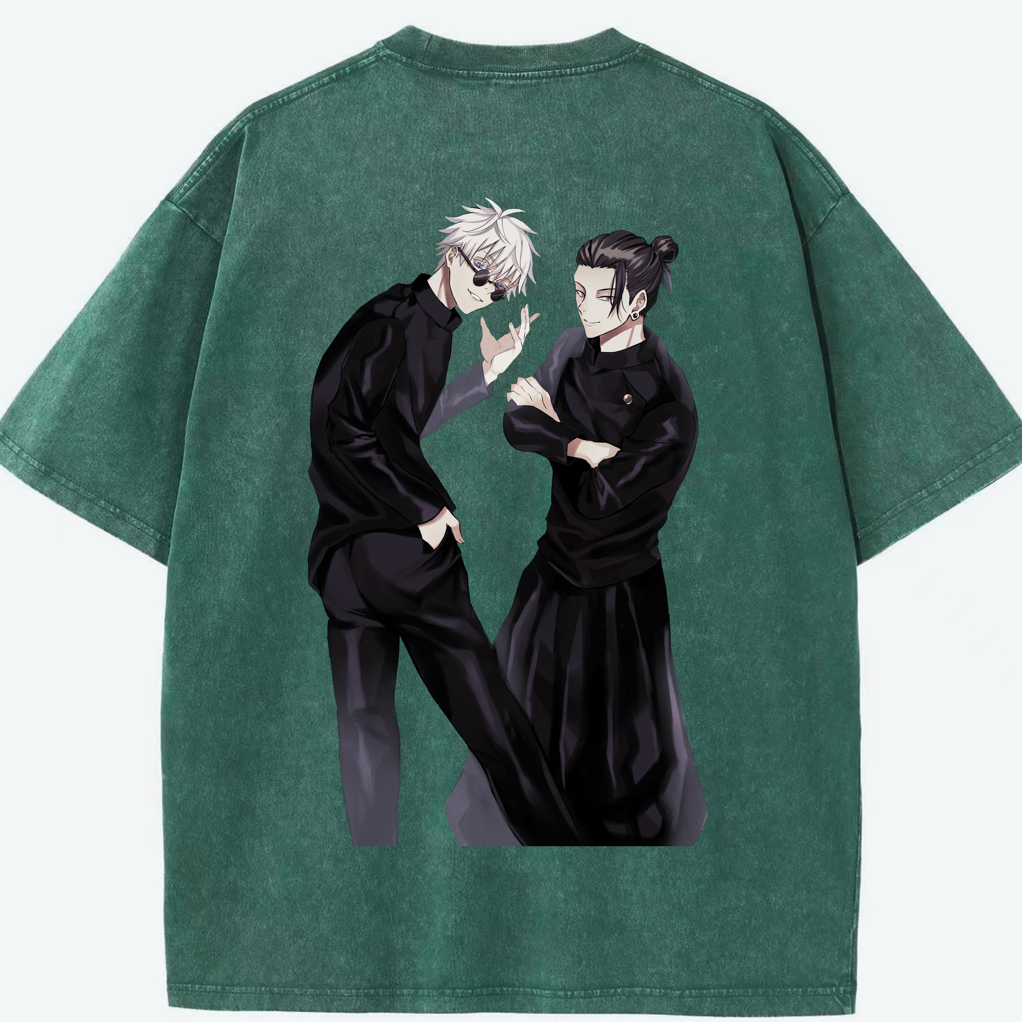 （画像用） 呪術廻戦 Jujutsu Kaisen 綿100% ヴィンテージ風 半袖Tシャツ（背面プリント）